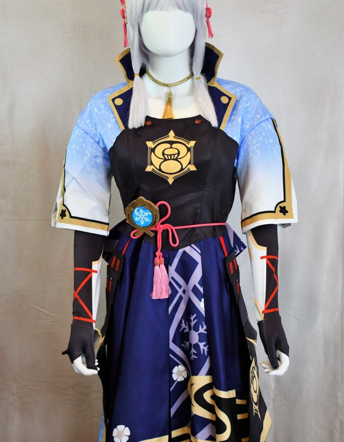 Games Genshin Impact Kamisato Ayaka cosplay costumes set.