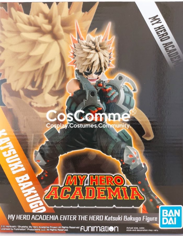 My Hero Academia Enter the Hero Katsuki Bakugo Figure Ichibansho by Bandai: preowned