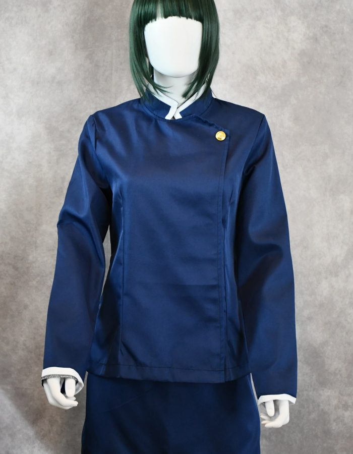 Anime Jujutsu Kaisen Maki Zenin cosplay costume uniform.