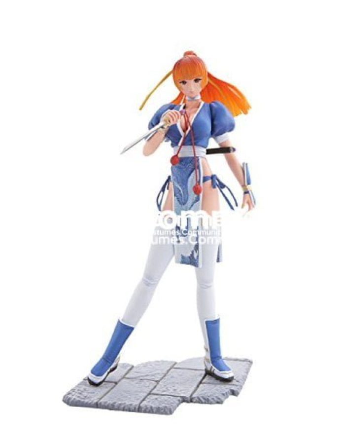 Mon-Sieur Bome Collection Vol.15 Dead or Alive Pre-Painted Figure: Kasumi (Blue Version) by Kaiyodo